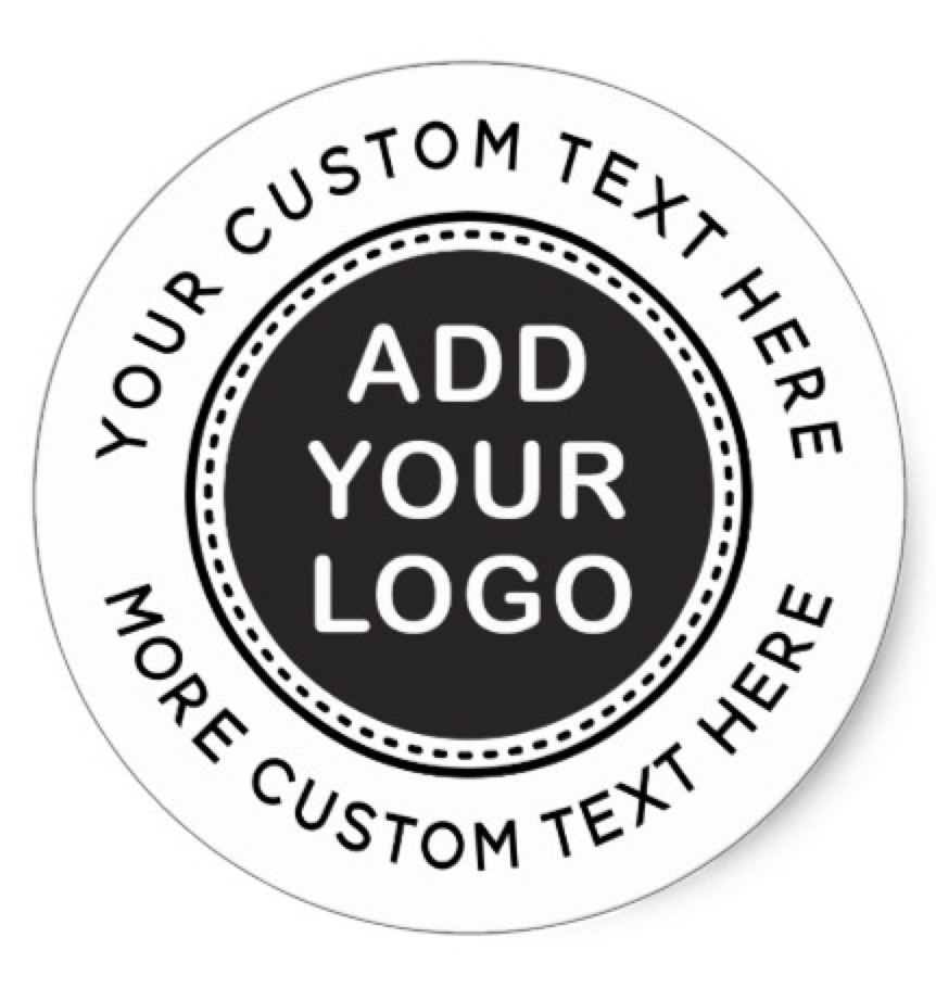 clear round stickers