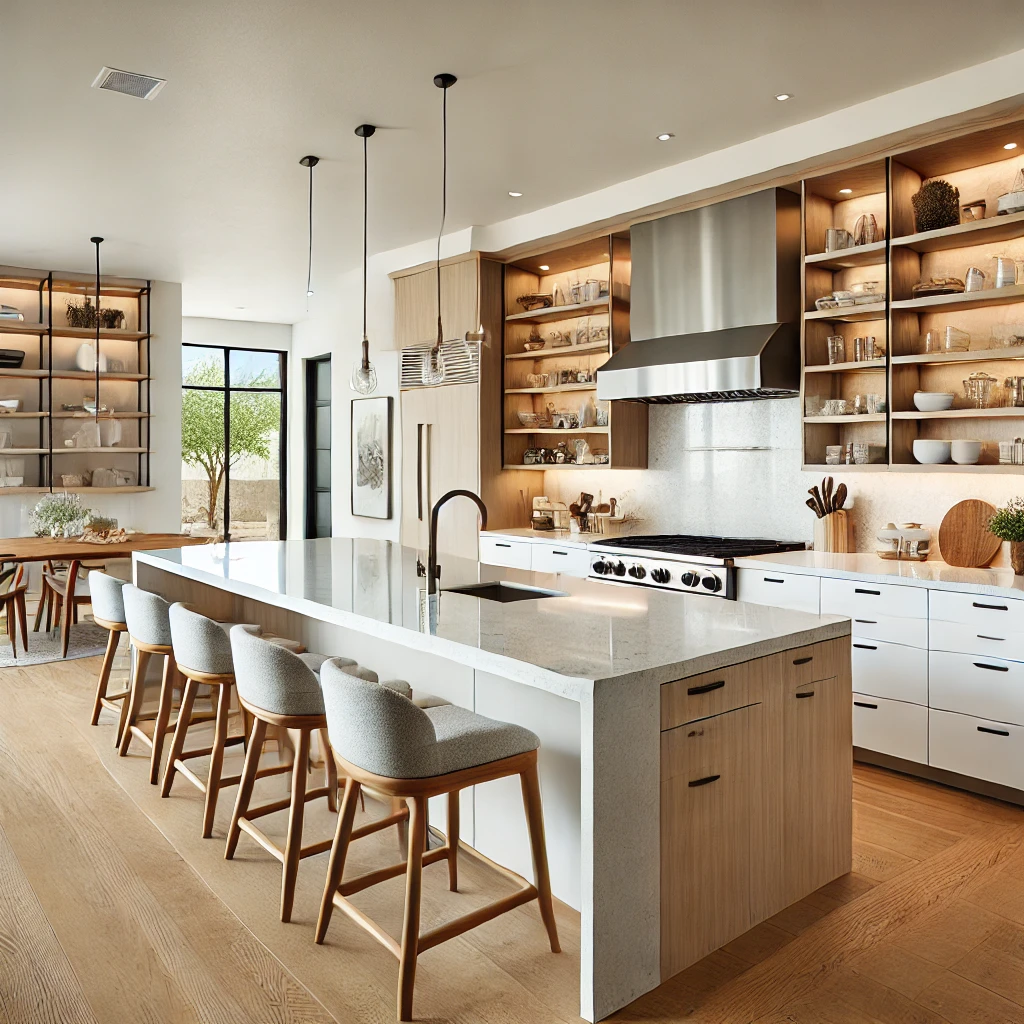 Homeowner and contractor discussing remodel financing options in Austin.